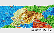 Physical Panoramic Map of Longsheng, political outside