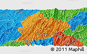 Political Panoramic Map of Longsheng