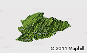 Satellite Panoramic Map of Longsheng, cropped outside