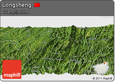 Satellite Panoramic Map of Longsheng