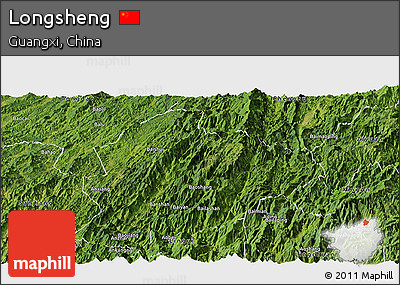 Satellite Panoramic Map of Longsheng