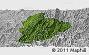 Satellite Panoramic Map of Longsheng, lighten, desaturated