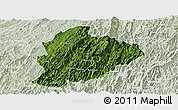 Satellite Panoramic Map of Longsheng, lighten