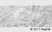 Silver Style Panoramic Map of Longsheng