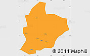 Political Simple Map of Longsheng, single color outside
