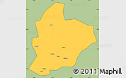 Savanna Style Simple Map of Longsheng, cropped outside
