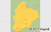 Savanna Style Simple Map of Longsheng, single color outside