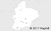 Silver Style Simple Map of Longsheng, single color outside