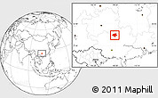 Blank Location Map of Luocheng