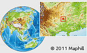 Physical Location Map of Luocheng