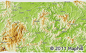 Physical 3D Map of Mengshan