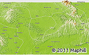 Physical 3D Map of Nanning