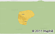 Savanna Style 3D Map of Nanning, single color outside