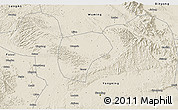 Shaded Relief 3D Map of Nanning
