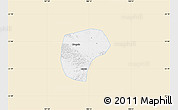 Classic Style Map of Nanning, single color outside