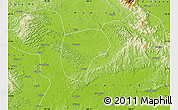 Physical Map of Nanning