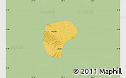 Savanna Style Map of Nanning, single color outside