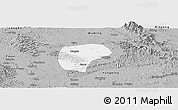 Gray Panoramic Map of Nanning