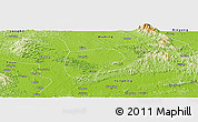 Physical Panoramic Map of Nanning