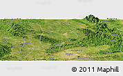 Satellite Panoramic Map of Nanning
