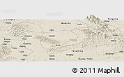 Shaded Relief Panoramic Map of Nanning