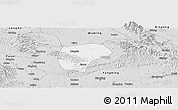 Silver Style Panoramic Map of Nanning