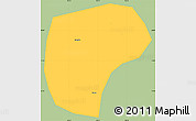 Savanna Style Simple Map of Nanning, single color outside