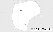 Silver Style Simple Map of Nanning