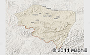 Shaded Relief 3D Map of Ningming, lighten