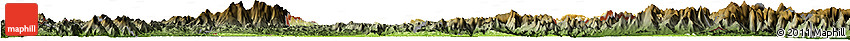 Physical Horizon Map of Ningming, darken