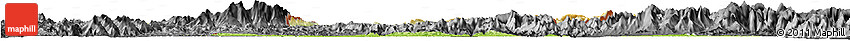 Physical Horizon Map of Ningming, darken, desaturated