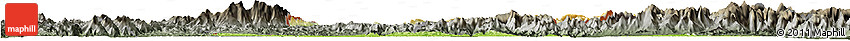 Physical Horizon Map of Ningming, darken, semi-desaturated