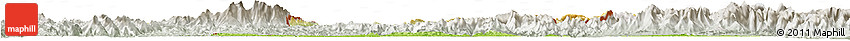 Physical Horizon Map of Ningming, lighten, semi-desaturated