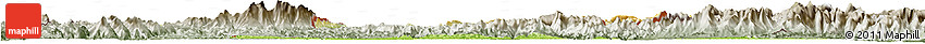 Physical Horizon Map of Ningming, semi-desaturated