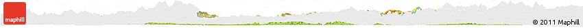 Physical Horizon Map of Ningming, single color outside