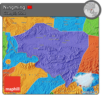 Political Map of Ningming