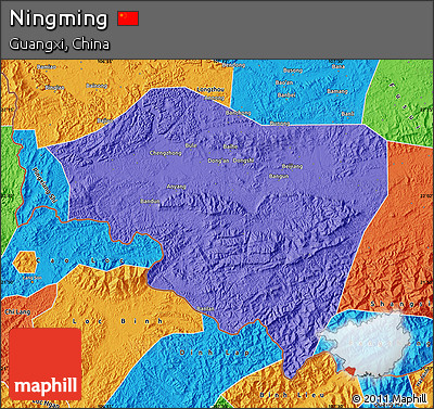 Political Map of Ningming