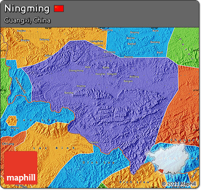 Political Map of Ningming