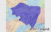 Political Map of Ningming, lighten
