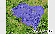 Political Map of Ningming, satellite outside