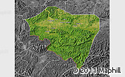 Satellite Map of Ningming, desaturated