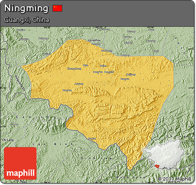 Savanna Style Map of Ningming