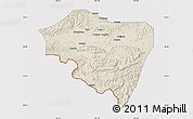 Shaded Relief Map of Ningming, cropped outside