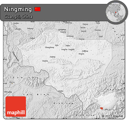 Silver Style Map of Ningming