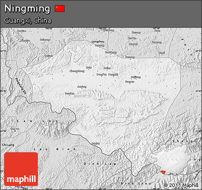 Silver Style Map of Ningming