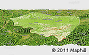 Physical Panoramic Map of Ningming, satellite outside