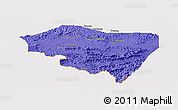 Political Panoramic Map of Ningming, cropped outside