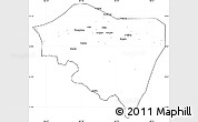 Blank Simple Map of Ningming, cropped outside