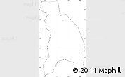 Blank Simple Map of Pingxiang Shi, cropped outside