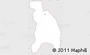 Classic Style Simple Map of Pingxiang Shi, cropped outside